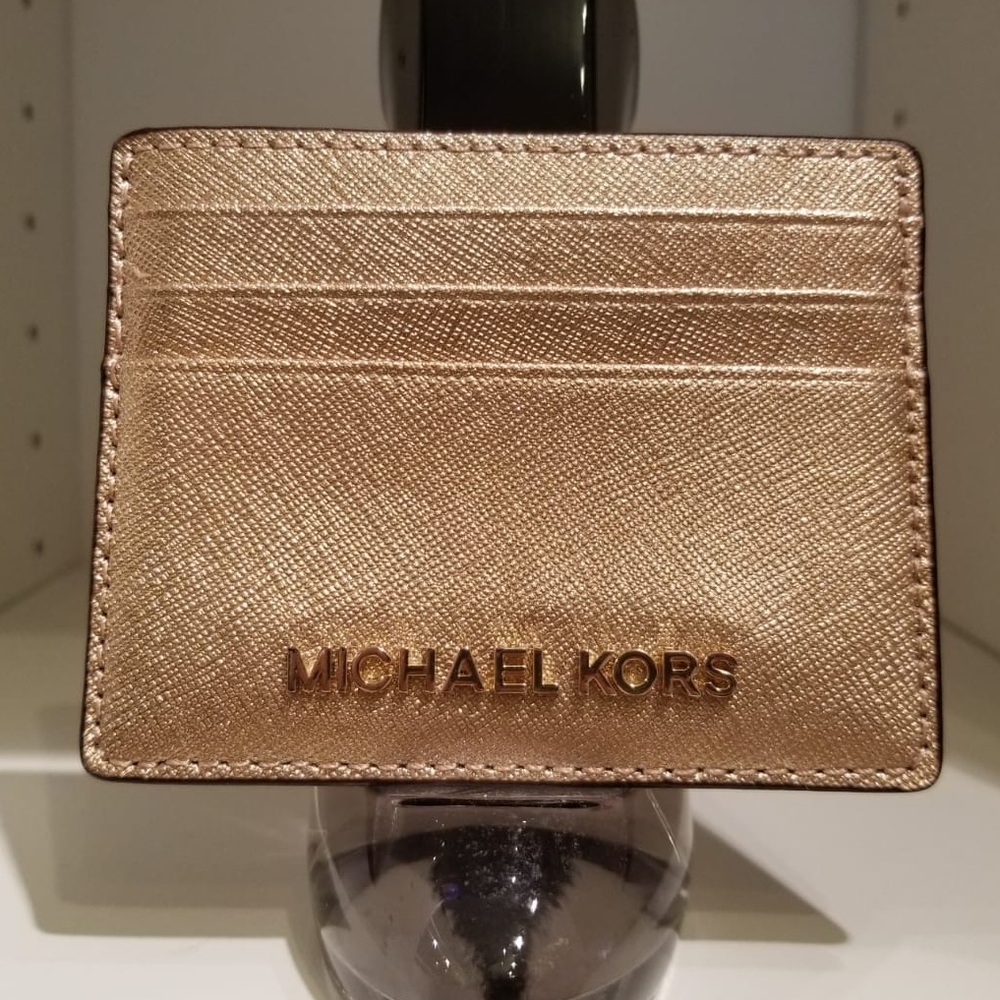 SOLD! Gold Michael Kors Card Holder